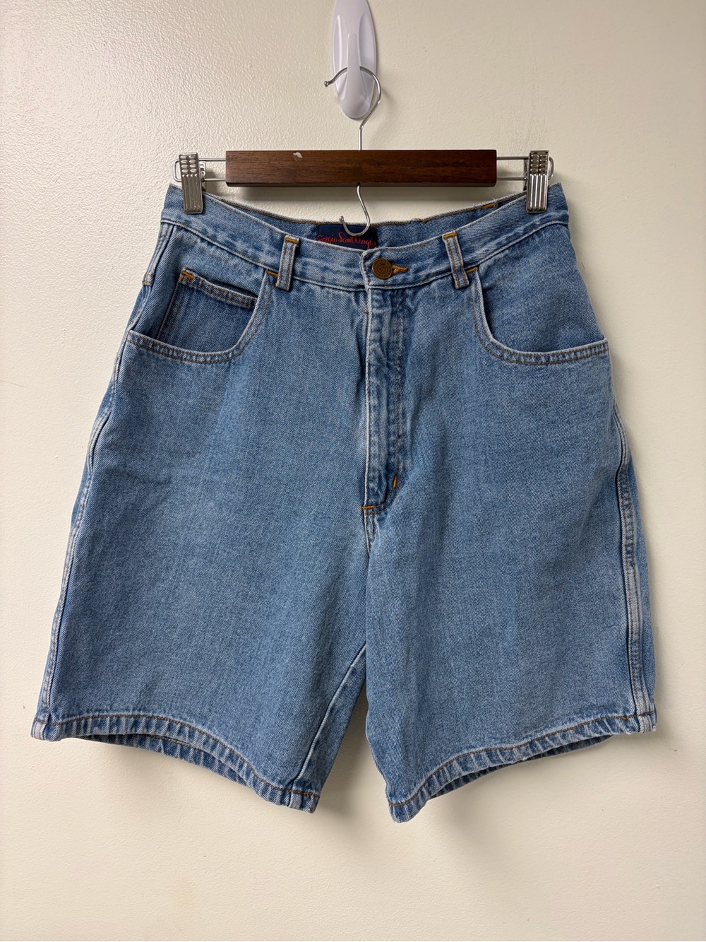 Giorgio Sant Angelo Vintage Blue Denim Shorts Size 13.5” waist